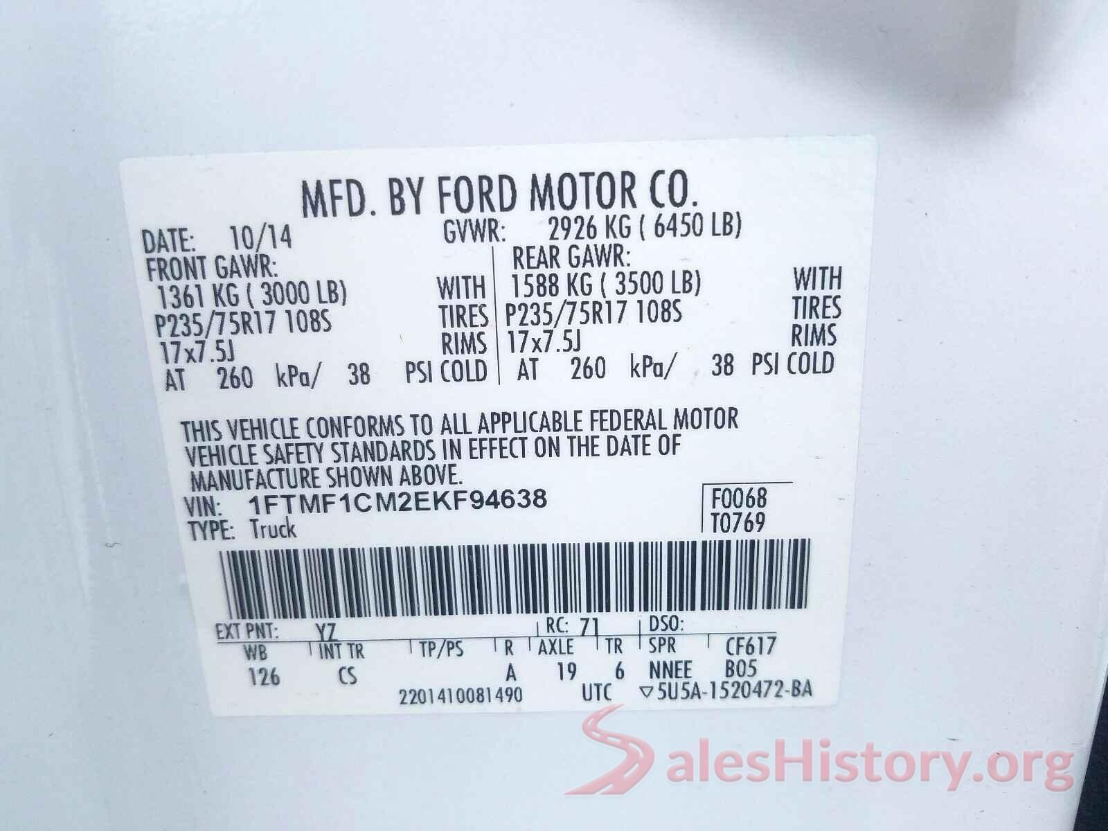 3FA6P0H71GR292751 2014 FORD F150