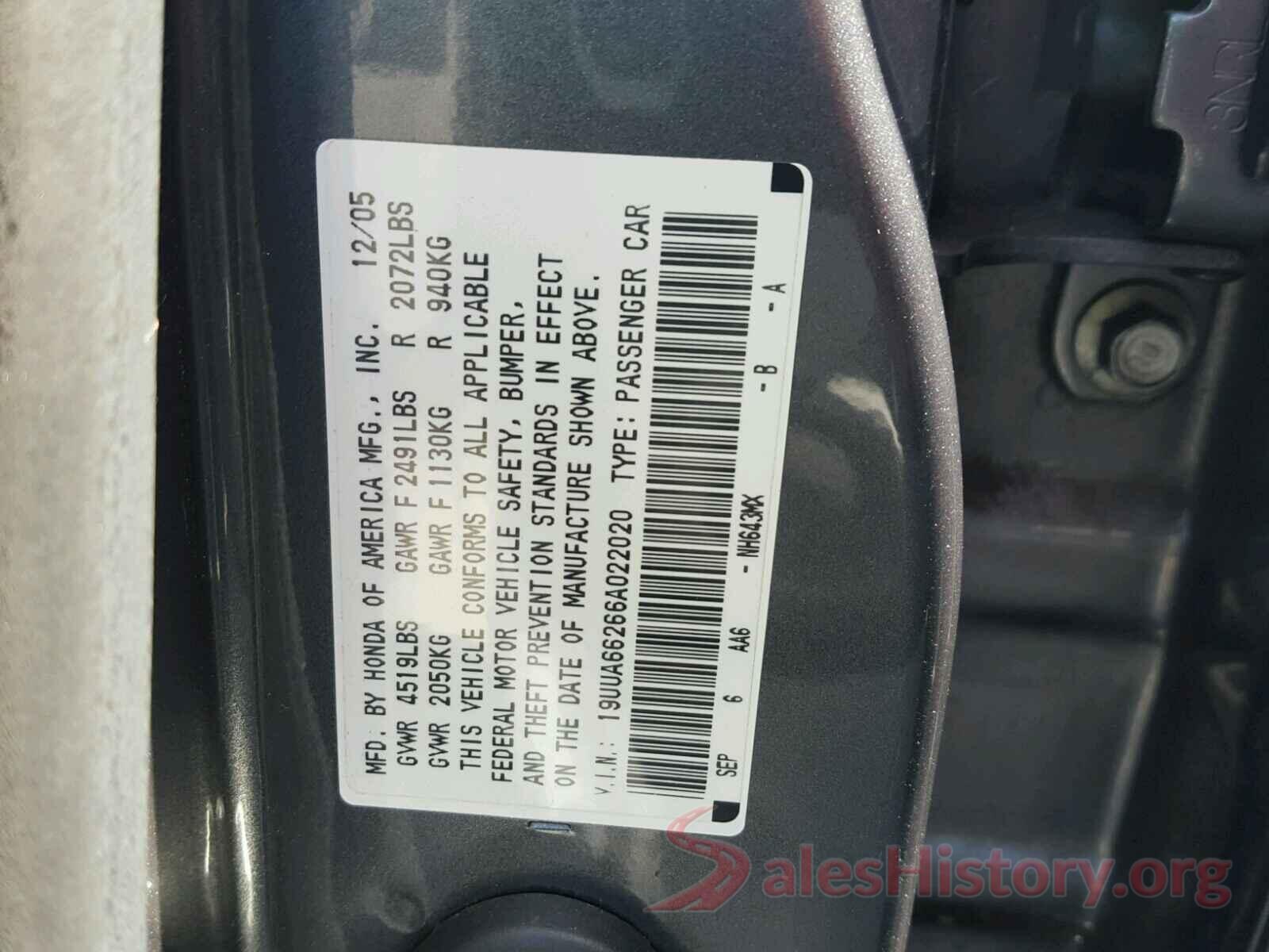 JTEZU5JR9K5197046 2006 ACURA 3.2 TL