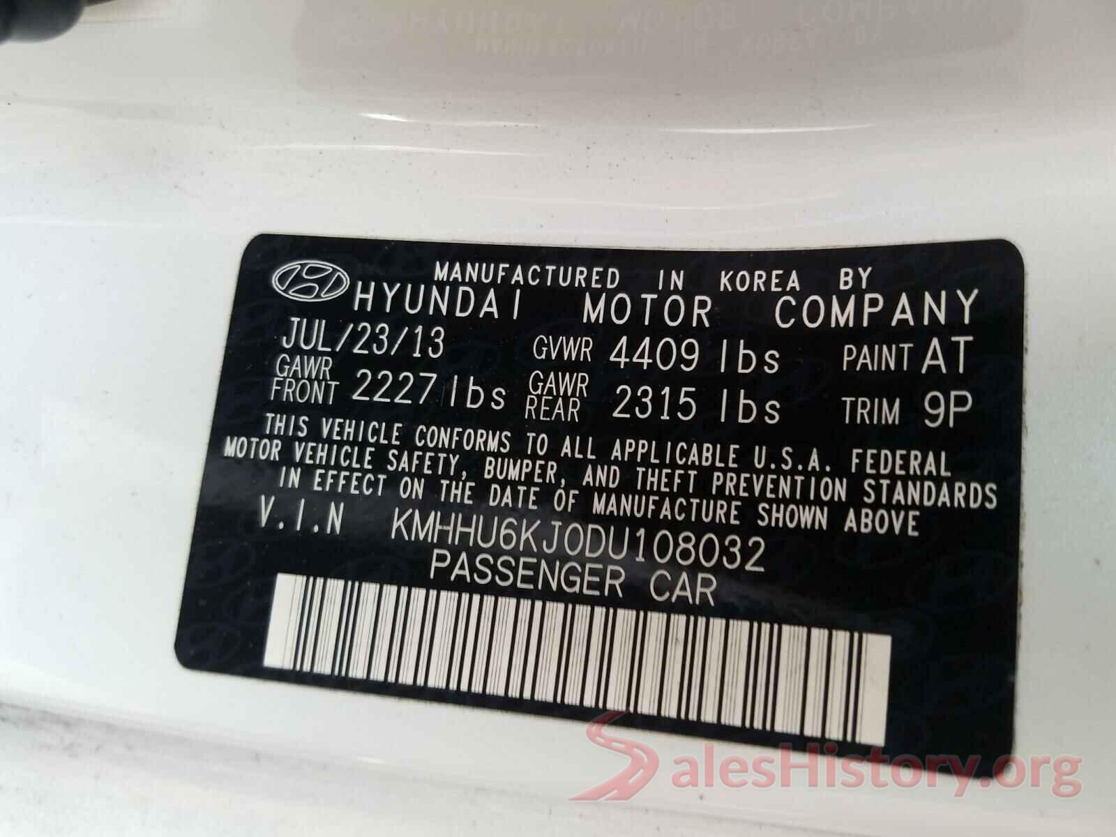 3N6CM0KN8HK720805 2013 HYUNDAI GENESIS