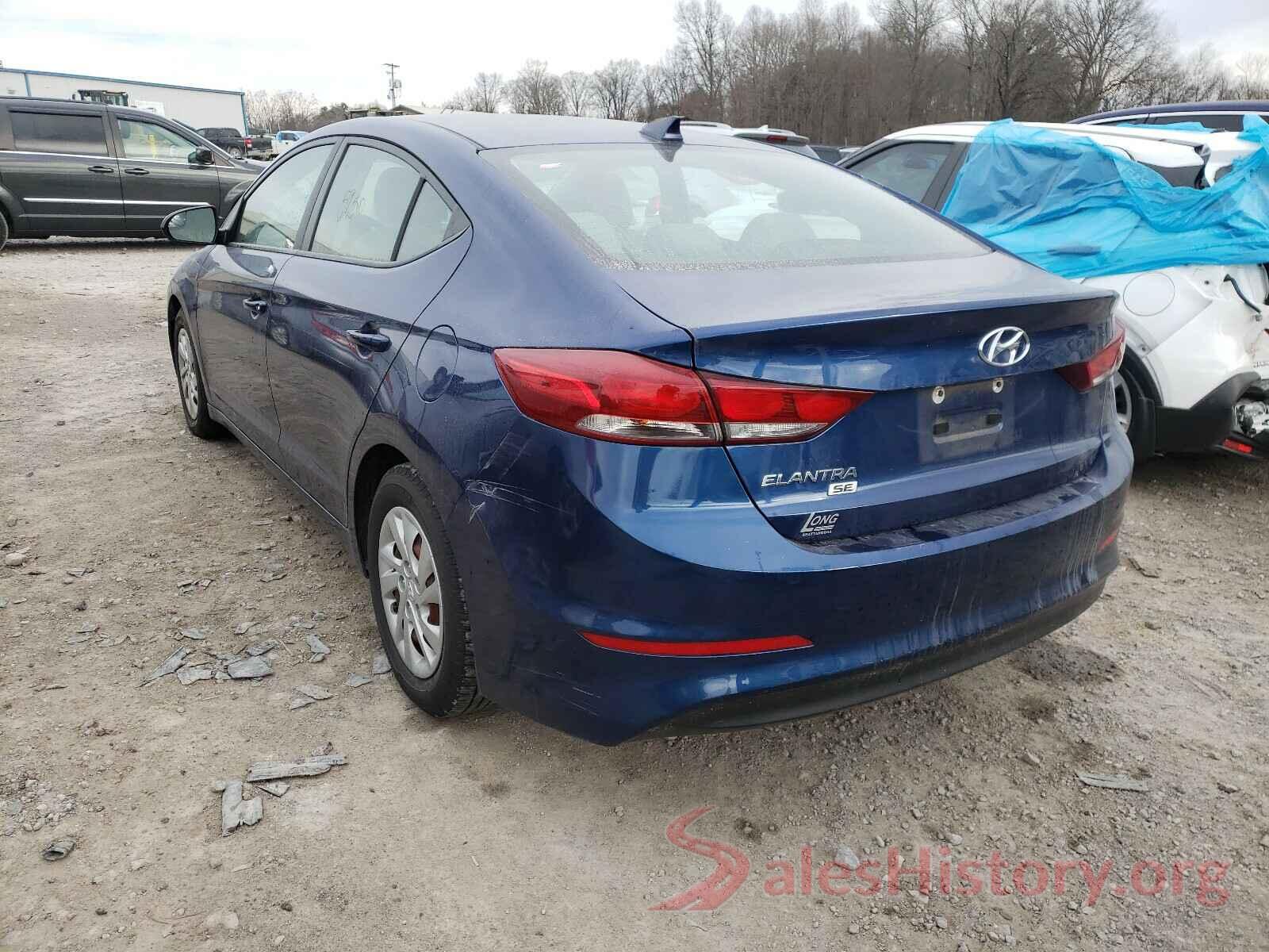 5NPD74LF1HH037206 2017 HYUNDAI ELANTRA