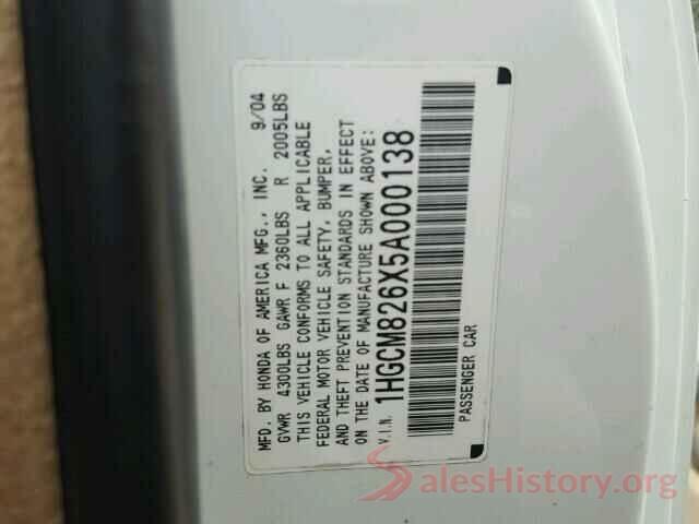 KMHTC6AD1GU295598 2005 HONDA ACCORD