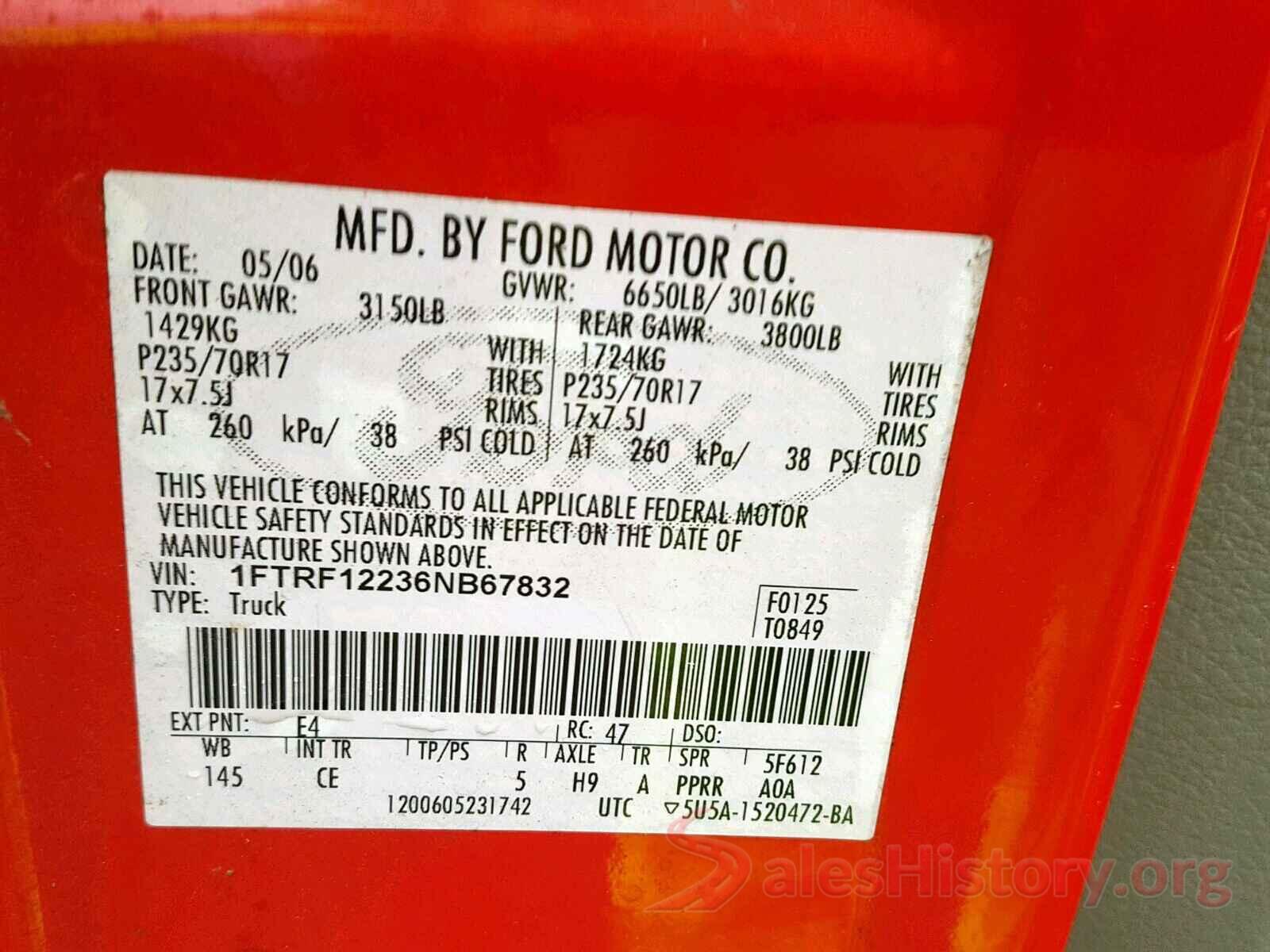 1C4PJMDX4KD480940 2006 FORD F150