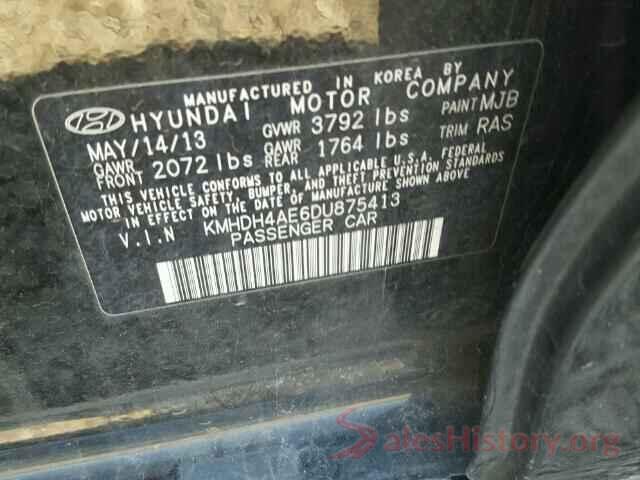 KM8J3CAL2LU233960 2013 HYUNDAI ELANTRA