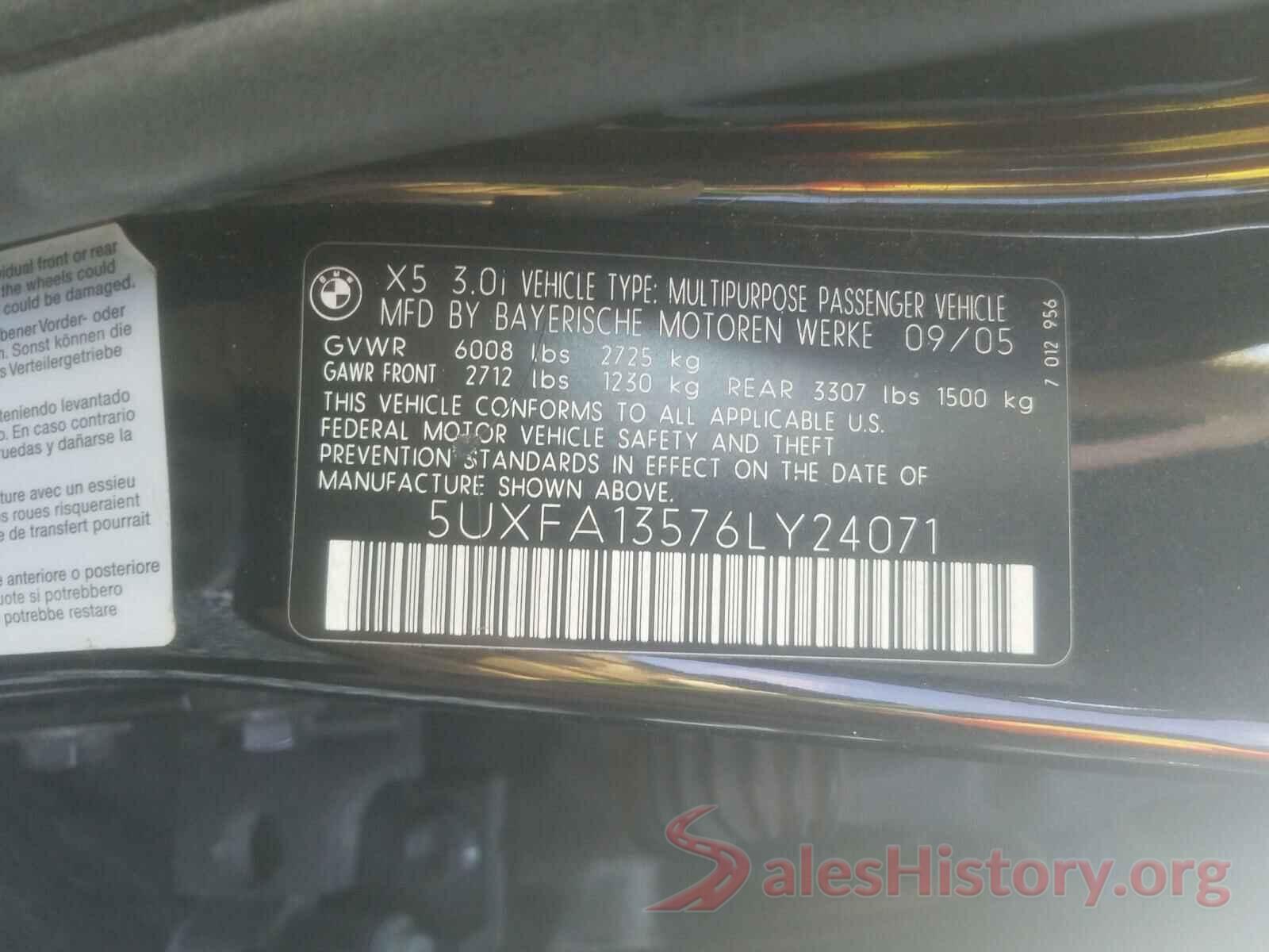 1C4RDJDG5JC150730 2006 BMW X5