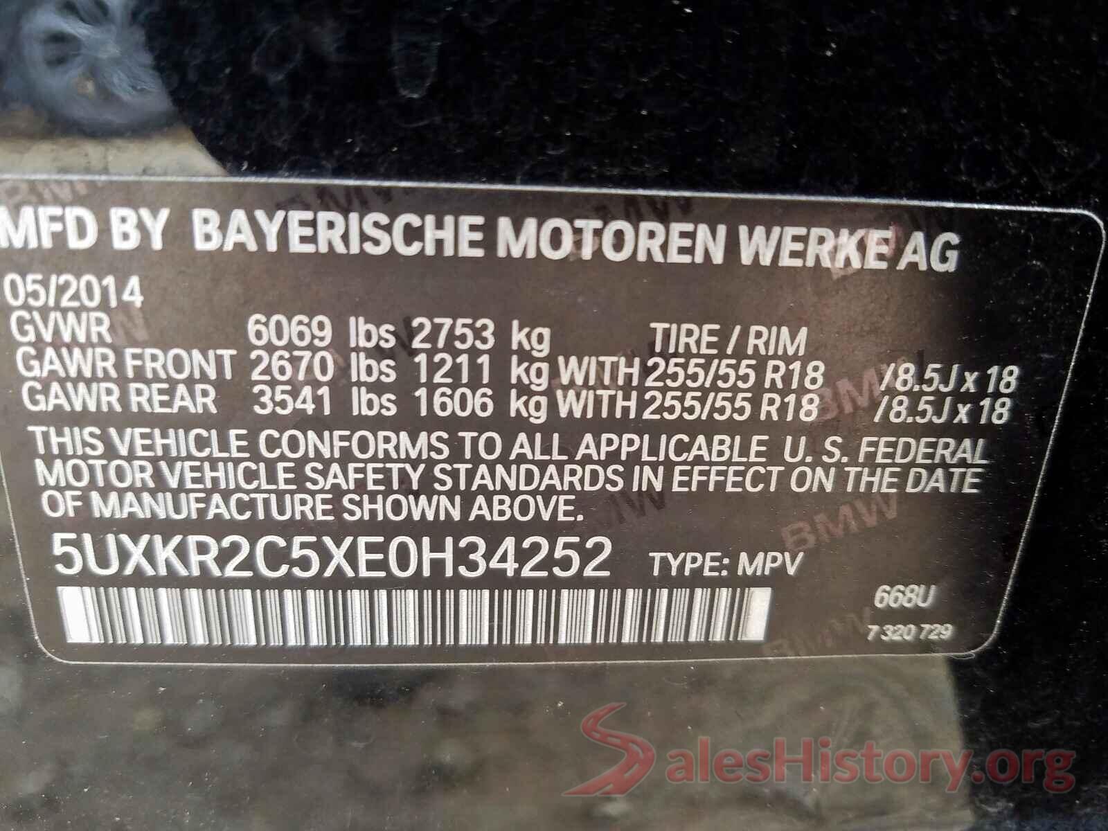 KNDJ23AU5L7006874 2014 BMW X5