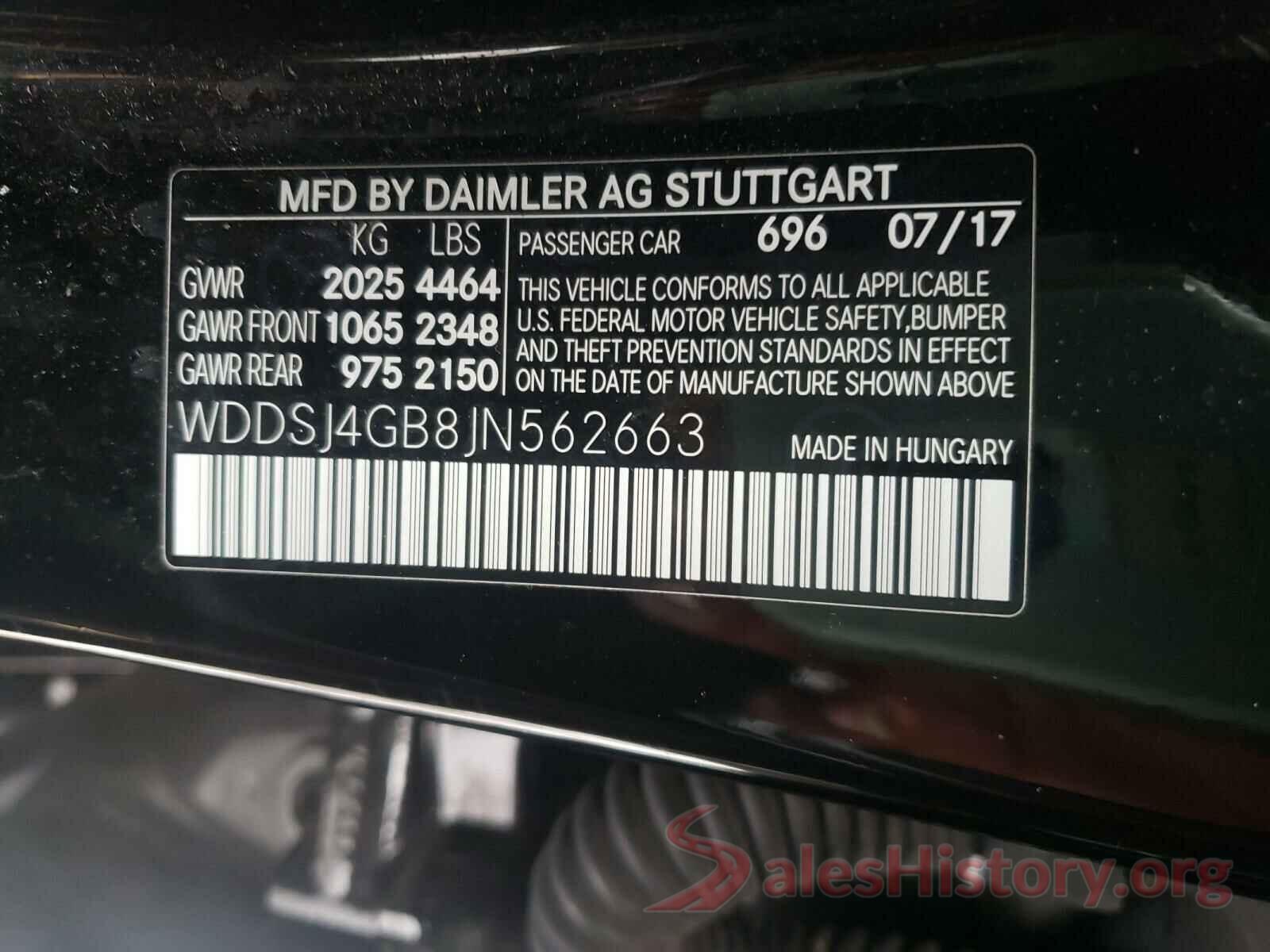 WDDSJ4GB8JN562663 2018 MERCEDES-BENZ C CLASS