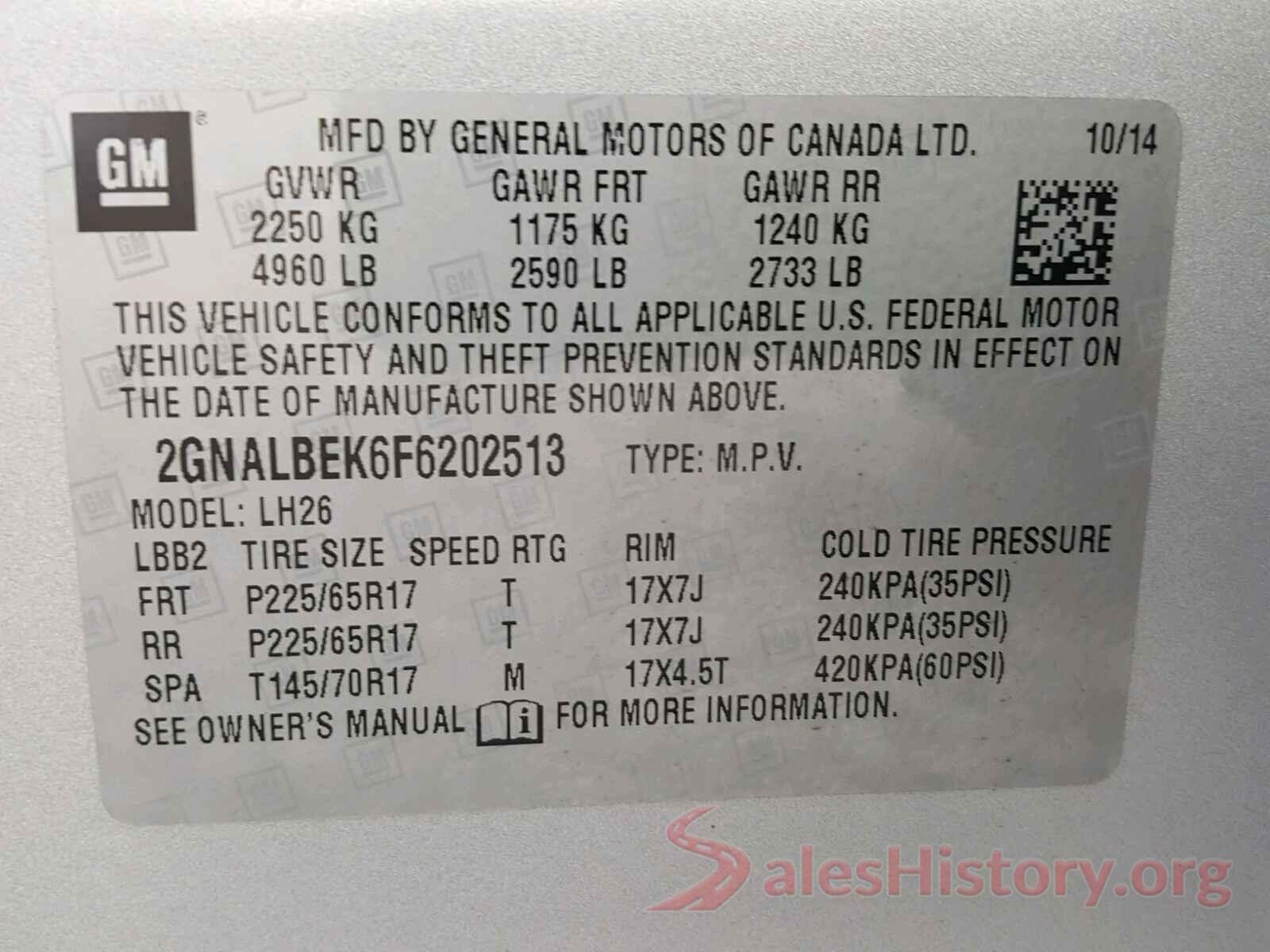 JTHCM1D21G5010681 2015 CHEVROLET EQUINOX