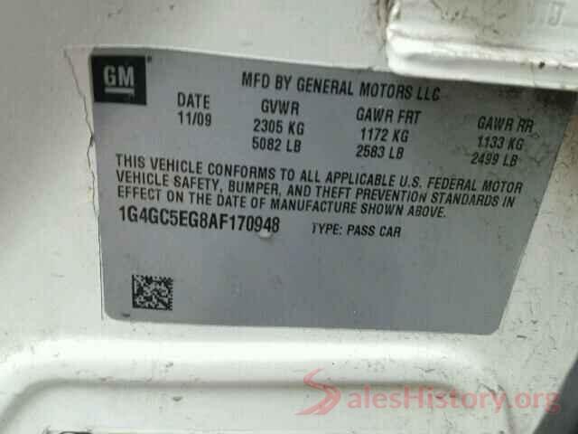 MAJ3P1TE8JC225777 2010 BUICK LACROSSE