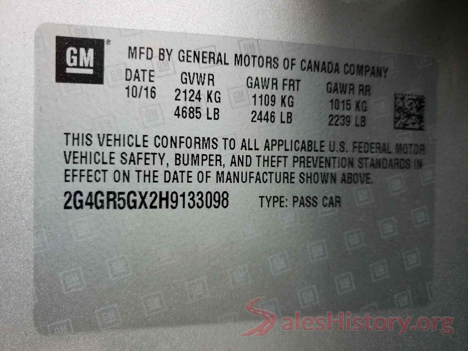 1G1BC5SM3H7254035 2017 BUICK REGAL