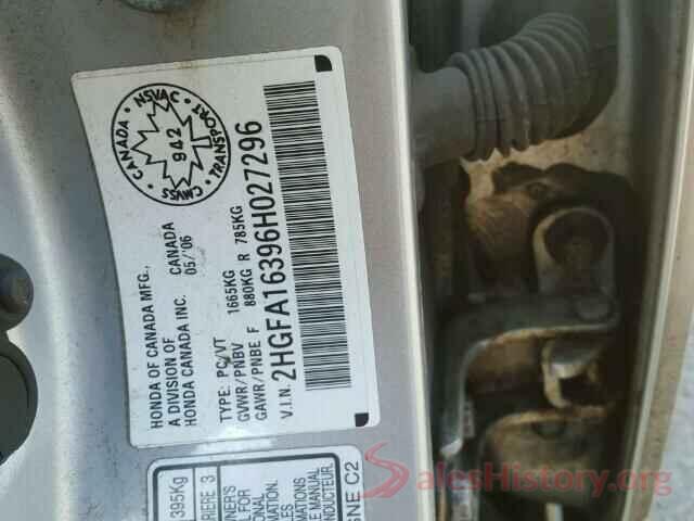 3VV3B7AX4LM037342 2006 HONDA CIVIC