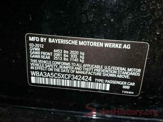 ZACCJBCT6GPD69980 2012 BMW 3 SERIES