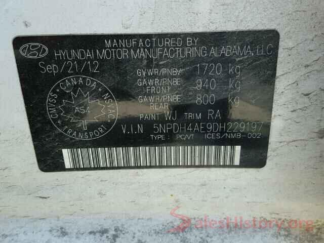 4S4BTACC6L3152469 2013 HYUNDAI ELANTRA