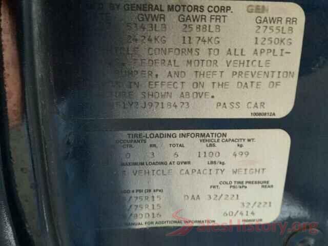 2T3WFREV6HW372791 1988 CADILLAC ALL OTHER