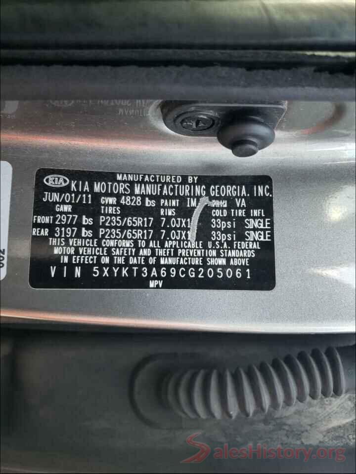 JTMRJREV0JD207639 2012 KIA SORENTO