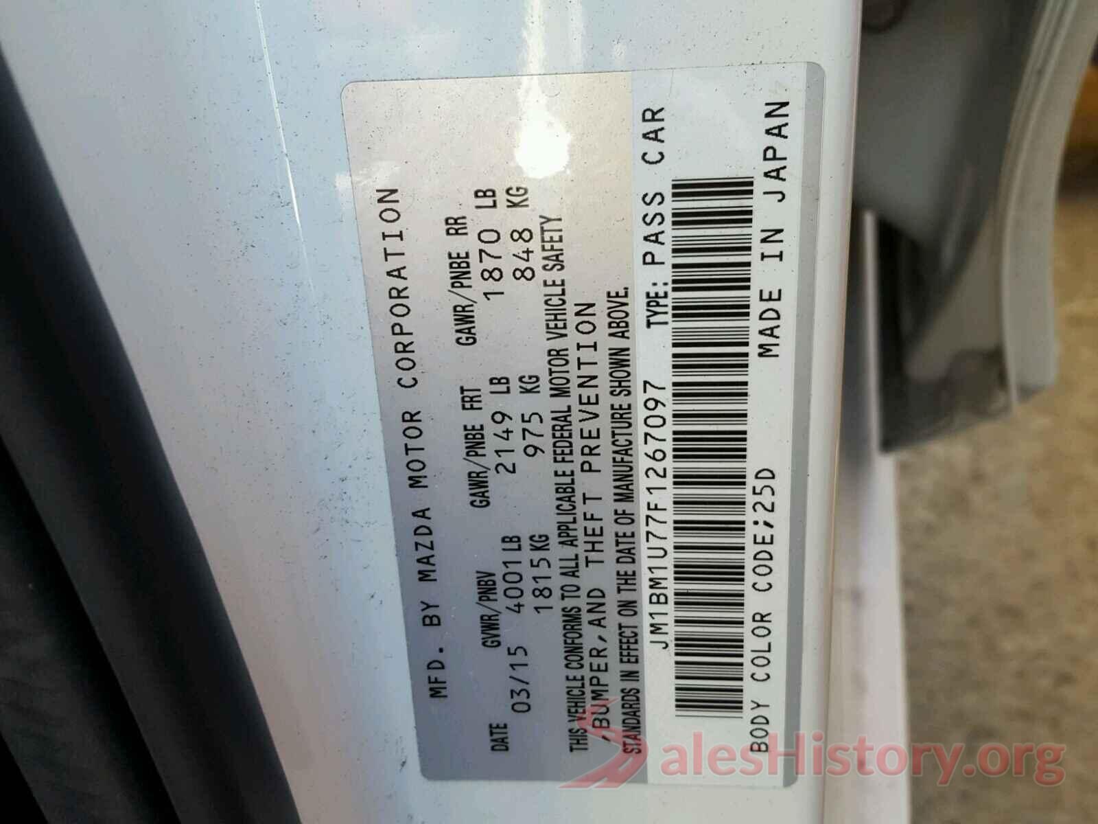 4T1B11HK5JU610094 2015 MAZDA 3