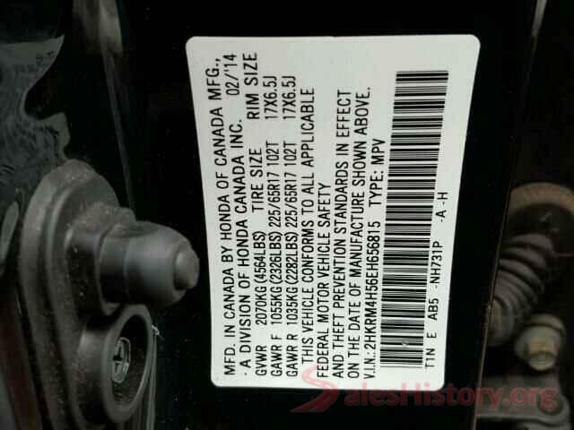 5XYZWDLA3HG444920 2014 HONDA CRV