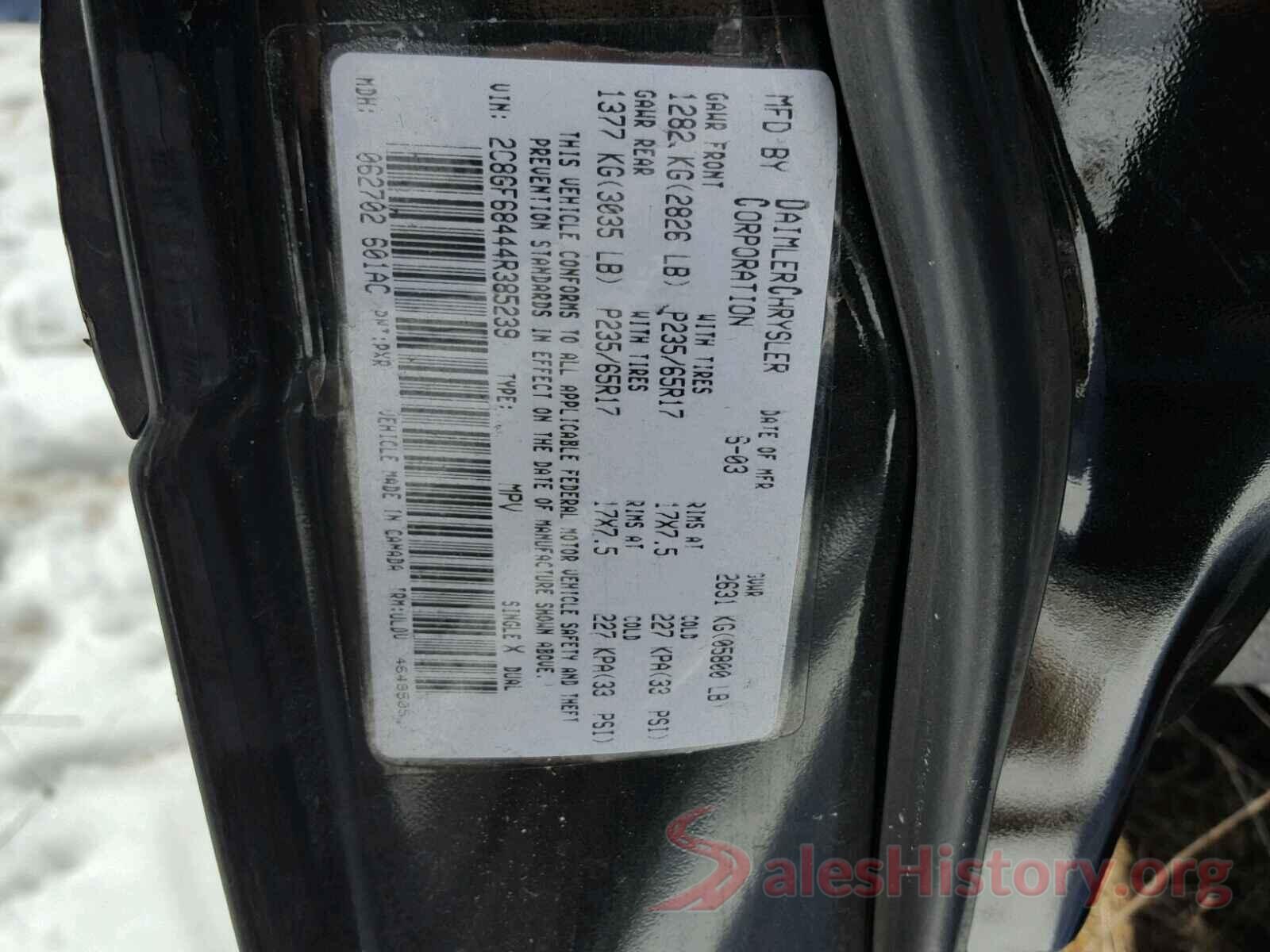 4T1BF1FK7GU528865 2004 CHRYSLER PACIFICA