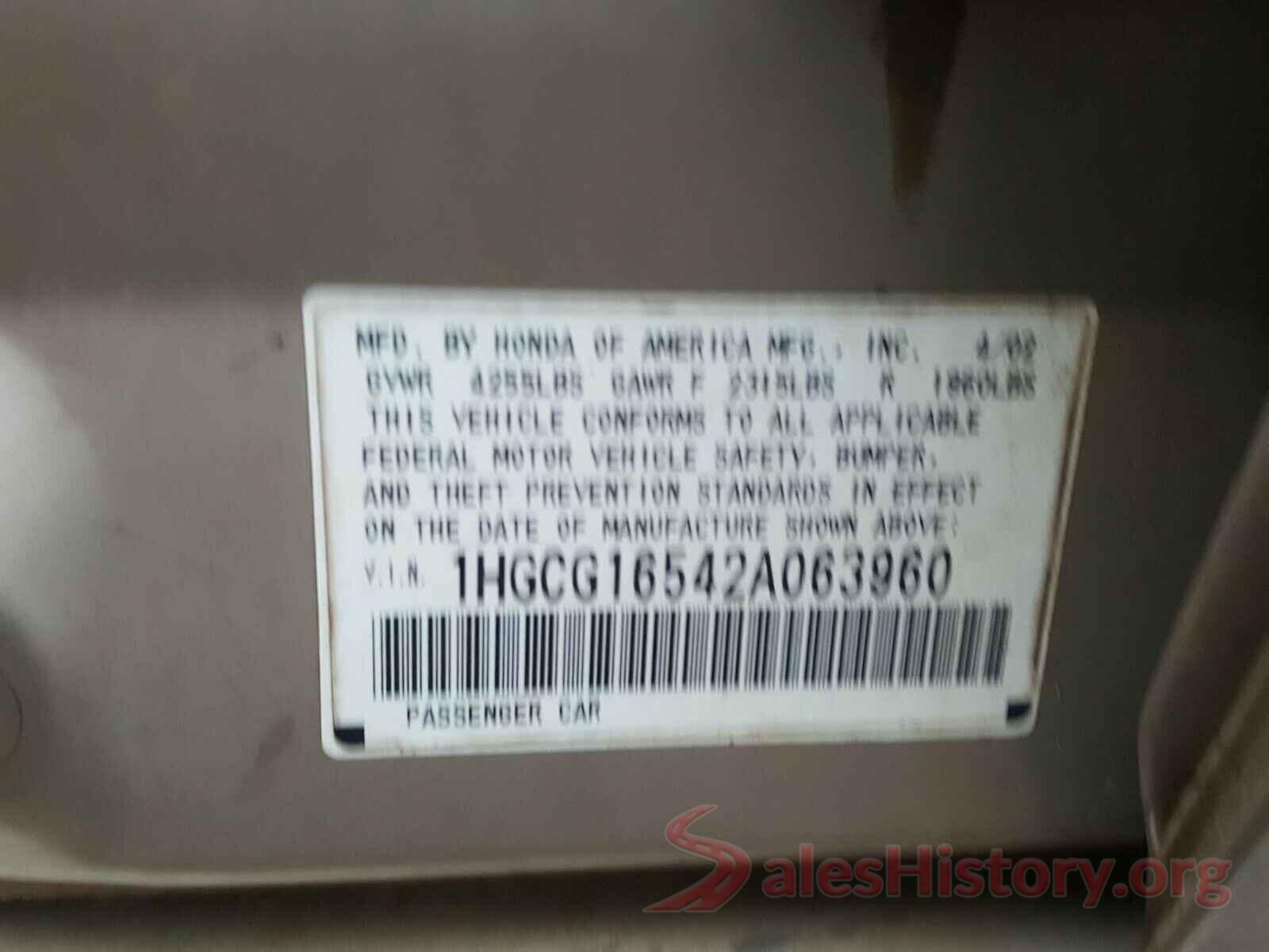 3N1AB7APXHY405726 2002 HONDA ACCORD