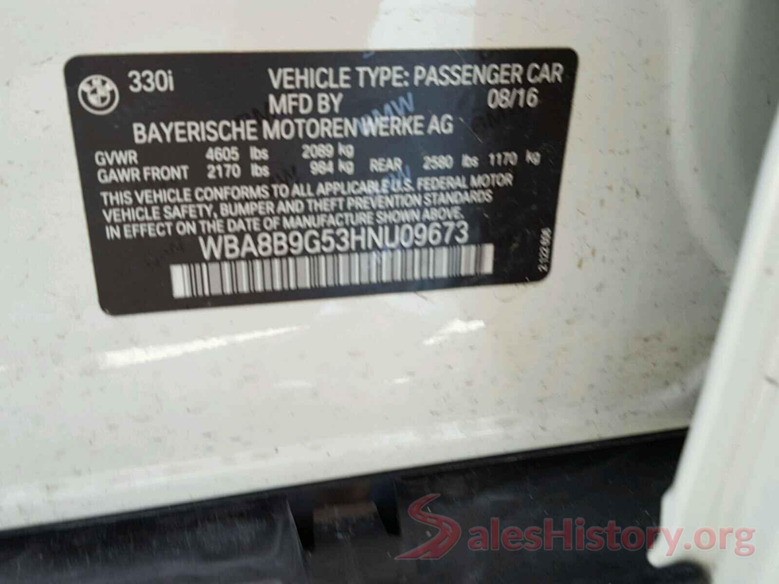 WDCTG4GB8HJ347759 2017 BMW 3 SERIES