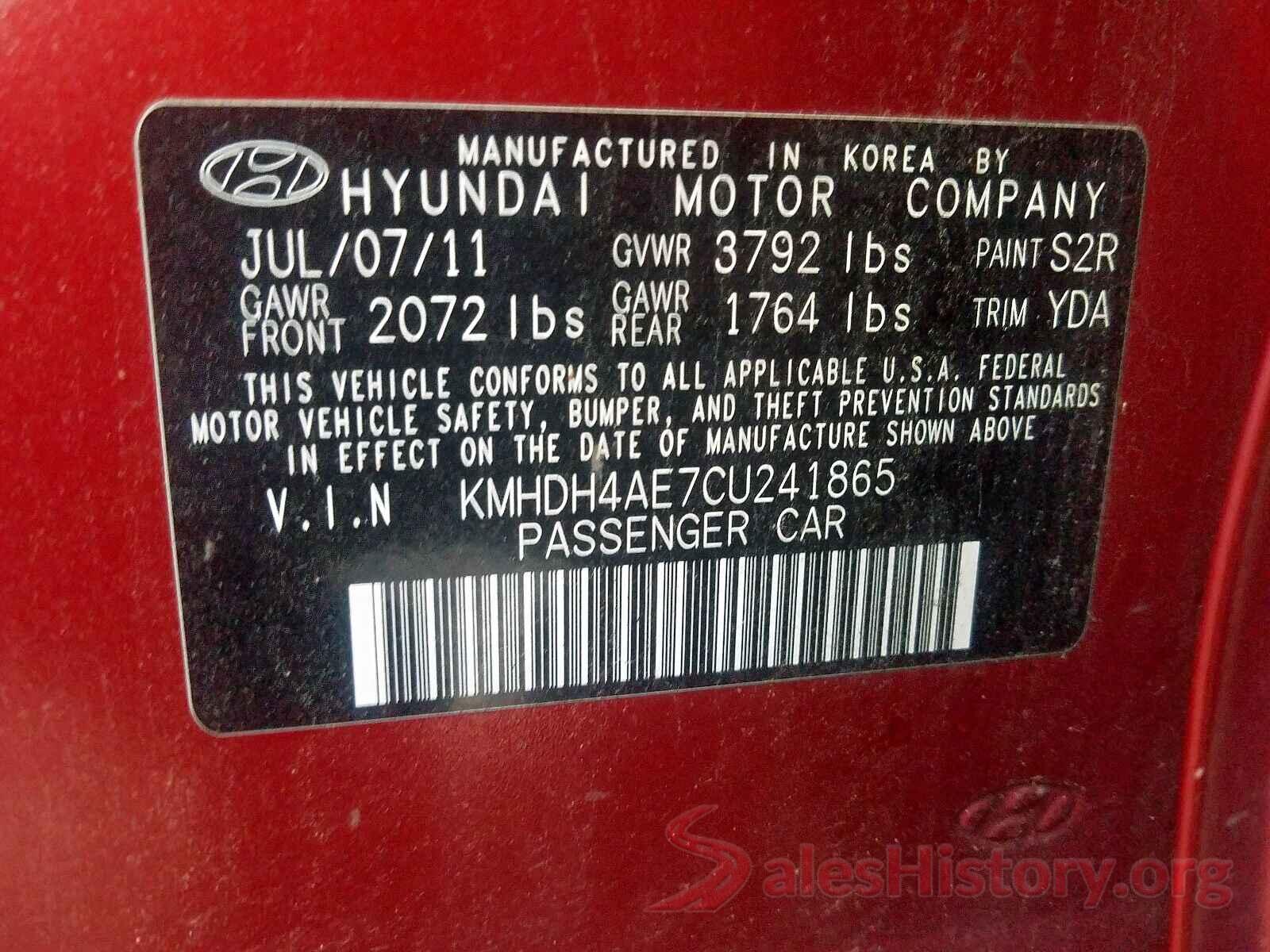 4S4BSAFC4K3204131 2012 HYUNDAI ELANTRA