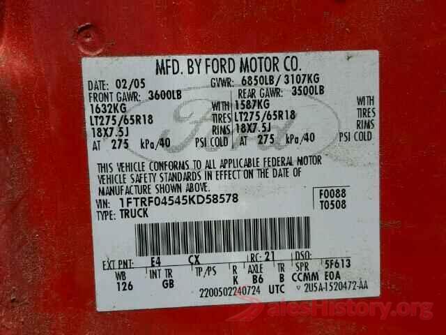 1N4BL4BV7MN325629 2005 FORD F150