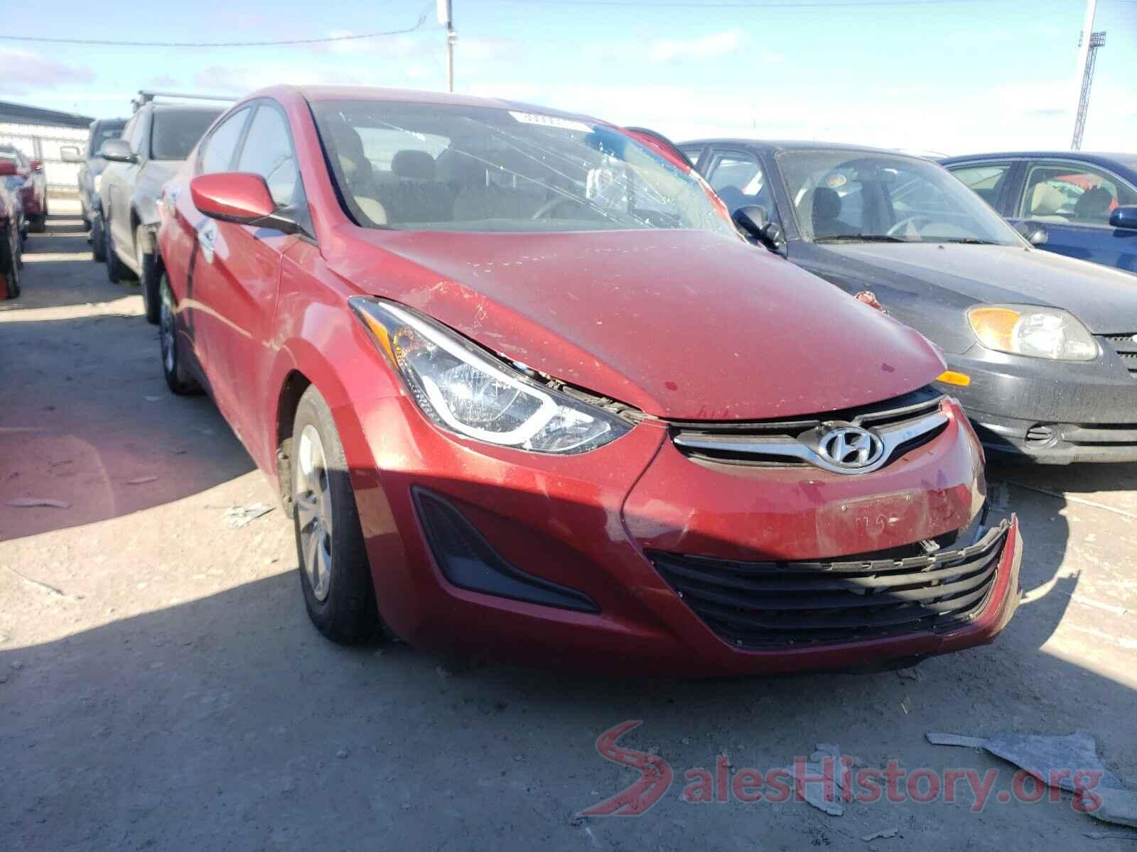 5NPDH4AE7GH667916 2016 HYUNDAI ELANTRA