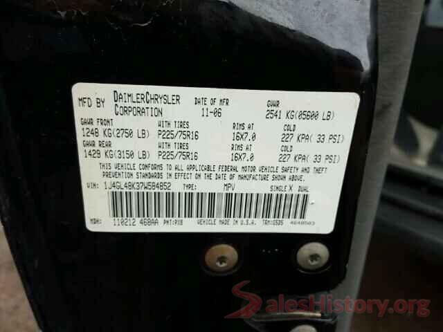 2T3A1RFVXKW075960 2007 JEEP LIBERTY SP