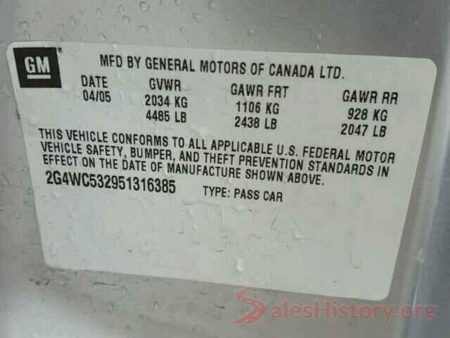 3N1AB7AP6GY215226 2005 BUICK LACROSSE