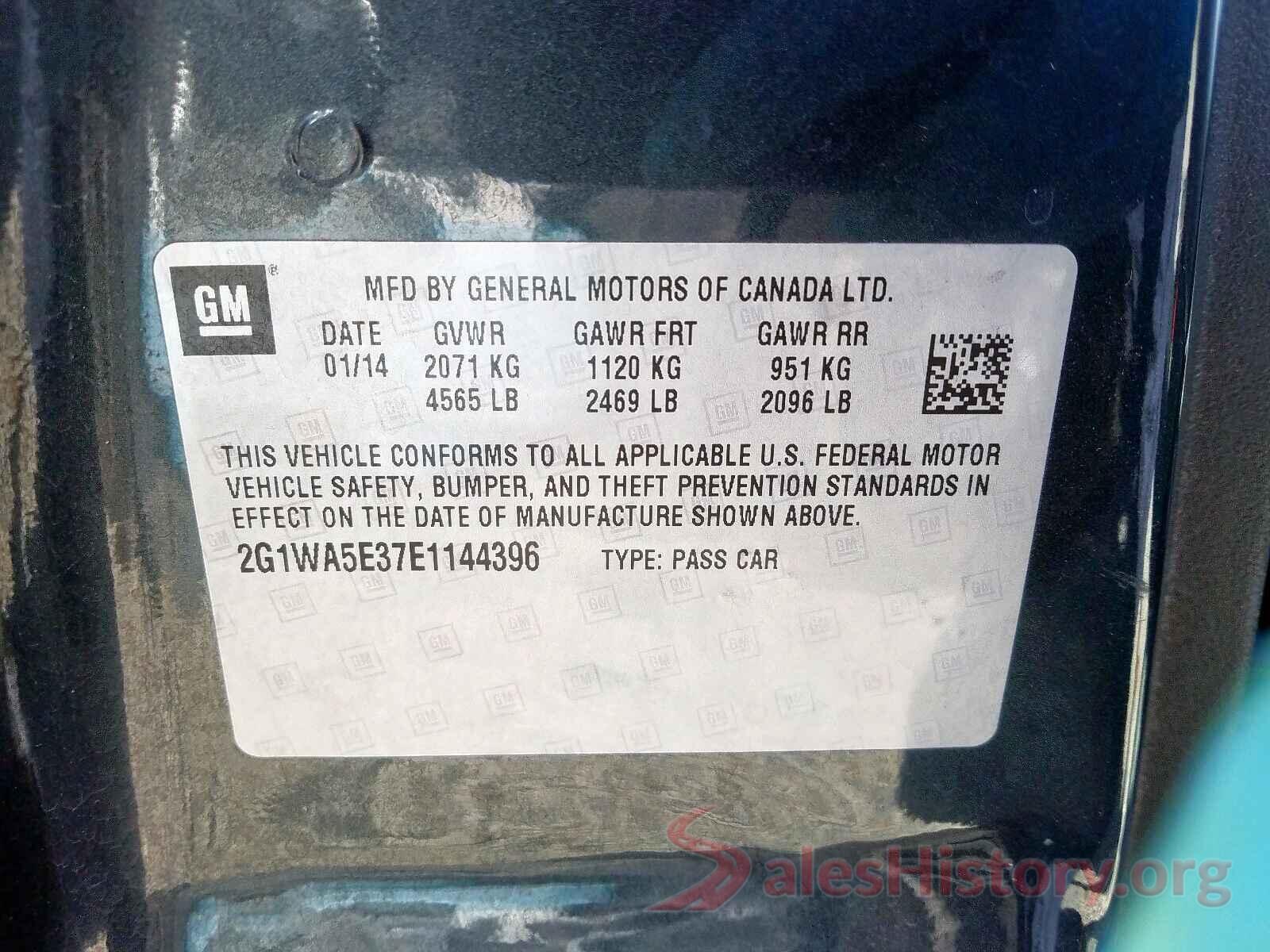 3CZRU6H33KG722438 2014 CHEVROLET IMPALA