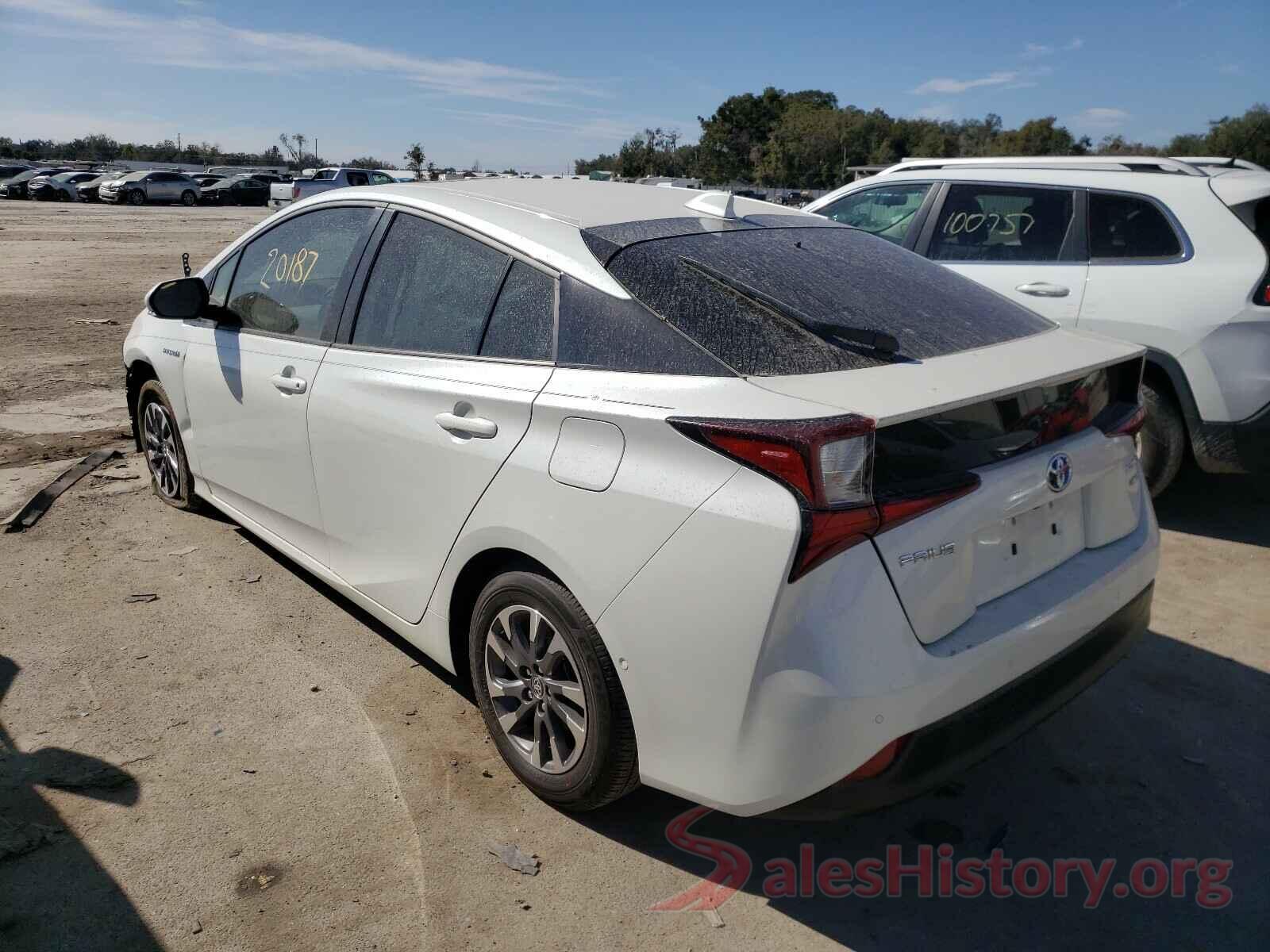 JTDKARFU0K3095990 2019 TOYOTA PRIUS