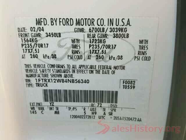 1N6BF0LYXHN809106 2004 FORD F150