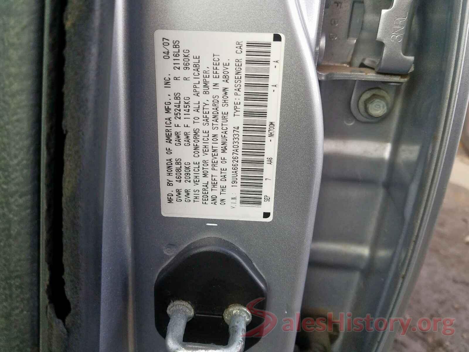 3GNAXKEV1ML360992 2007 ACURA TL