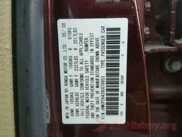 JF2GTAECXL8247662 2008 HONDA ACCORD