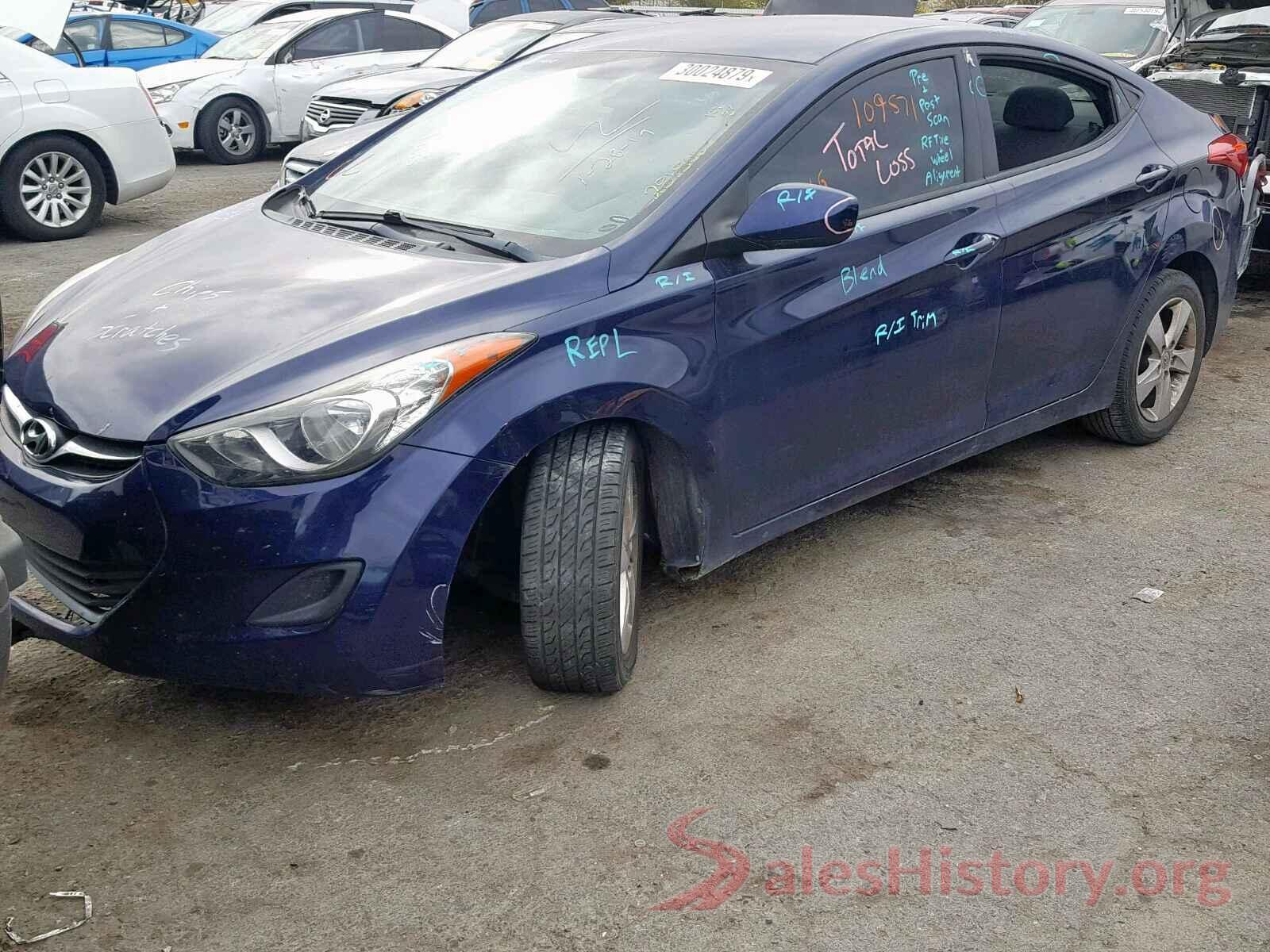 3VWH17AU0HM516195 2013 HYUNDAI ELANTRA