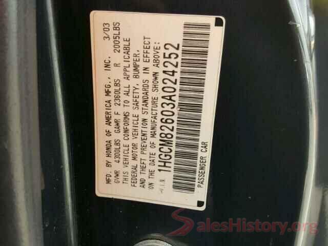 2T2BZMCA3HC069966 2003 HONDA ACCORD