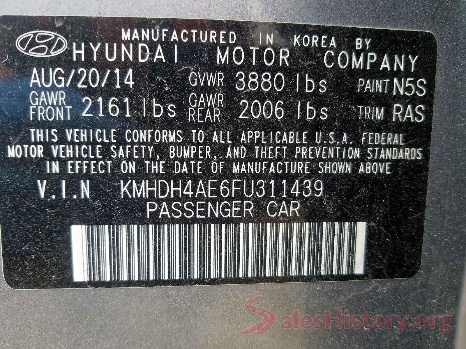 3N1AB7AP2GY317221 2015 HYUNDAI ELANTRA