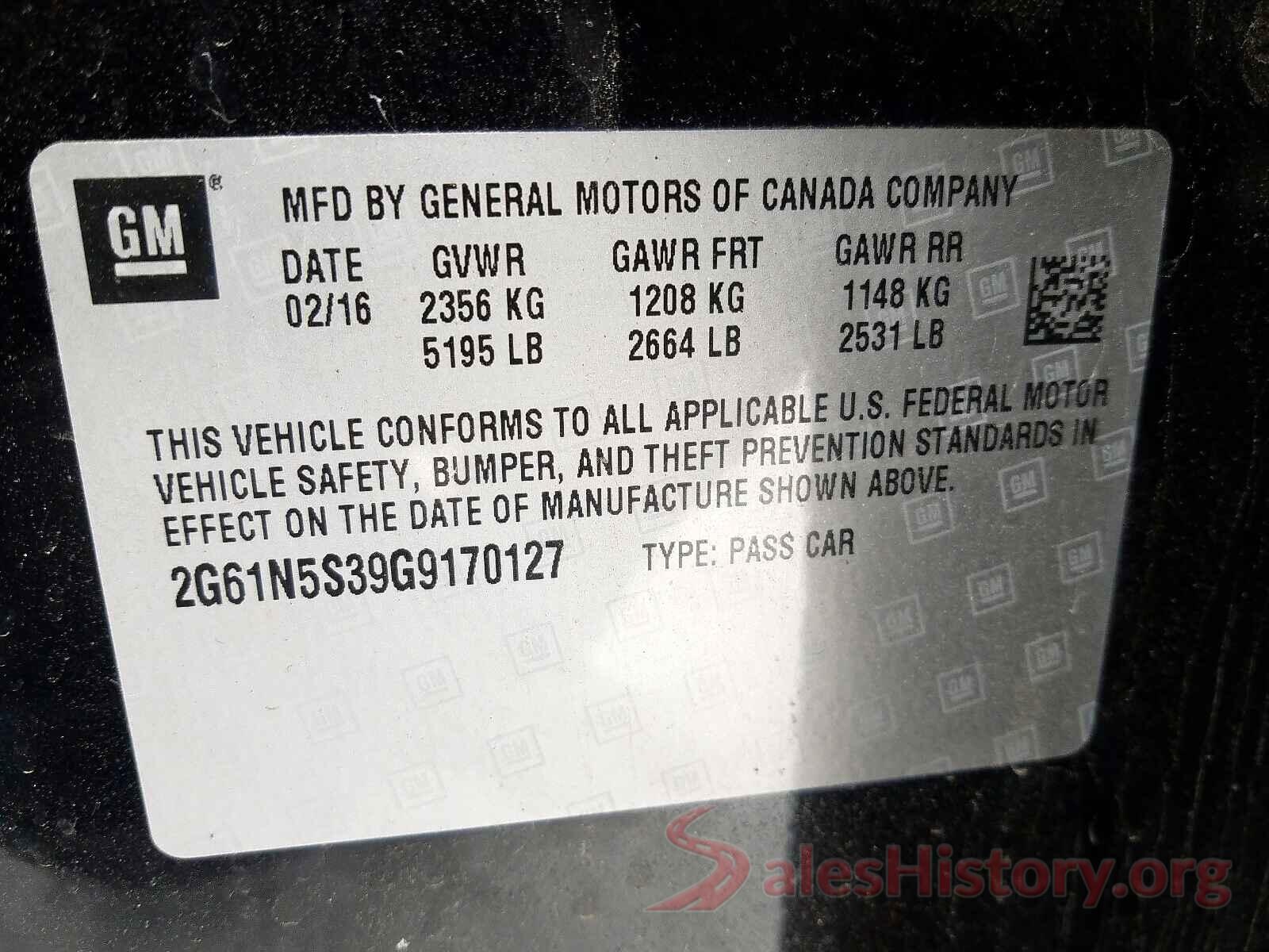 4T1BF1FK6HU774372 2016 CADILLAC XTS