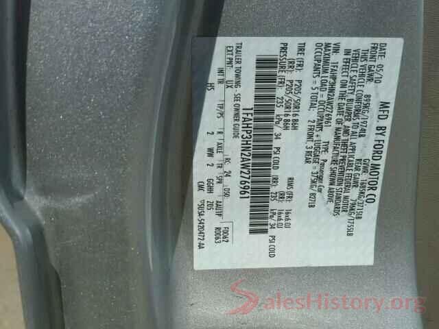 1HGCV1F31JA159323 2010 FORD FOCUS