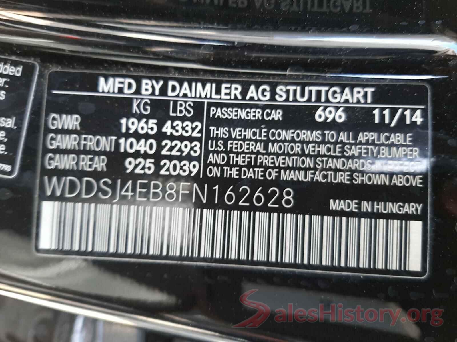 3N1AB7AP9GY263237 2015 MERCEDES-BENZ C CLASS