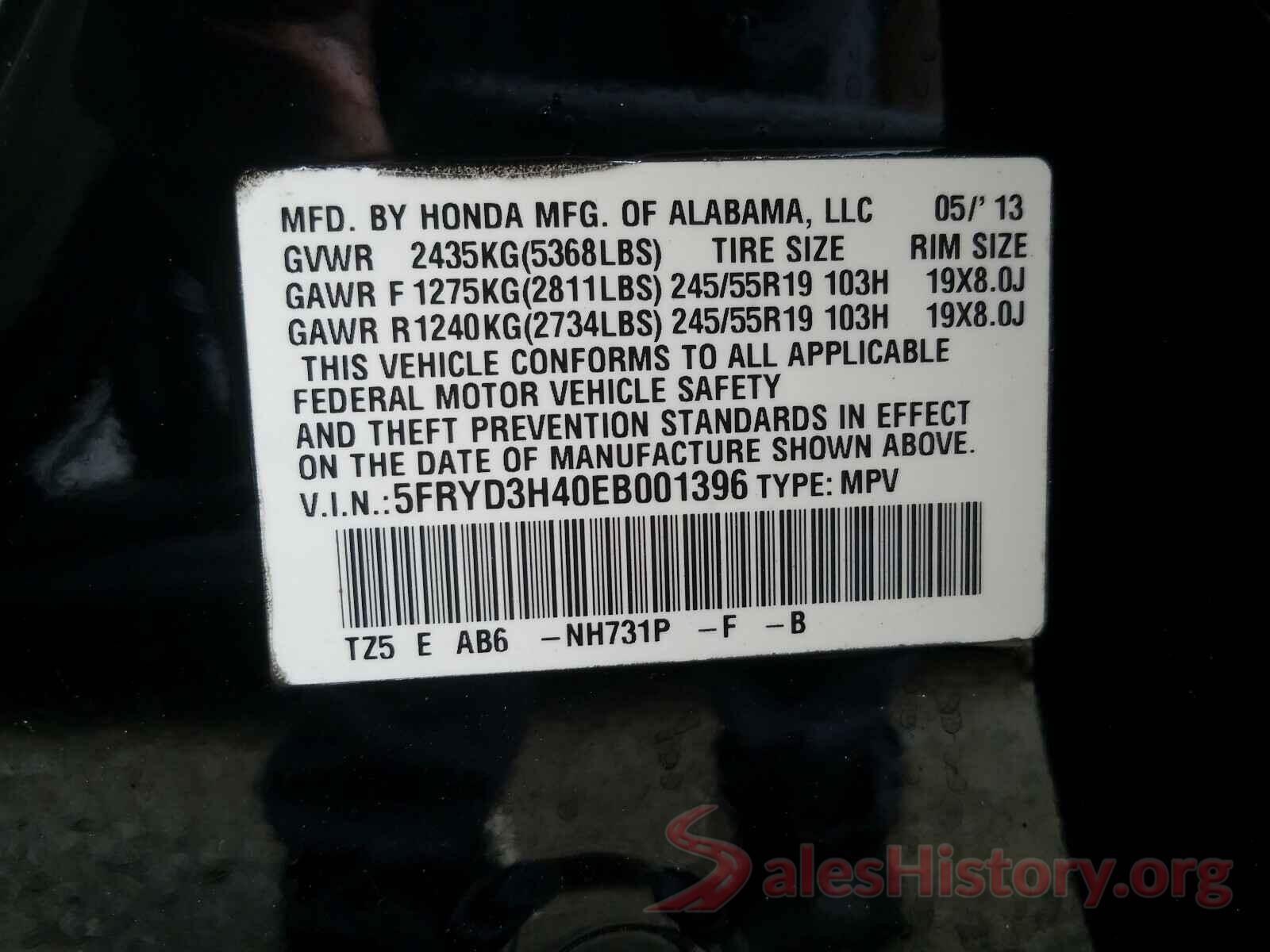 1G1BE5SM8H7170013 2014 ACURA MDX