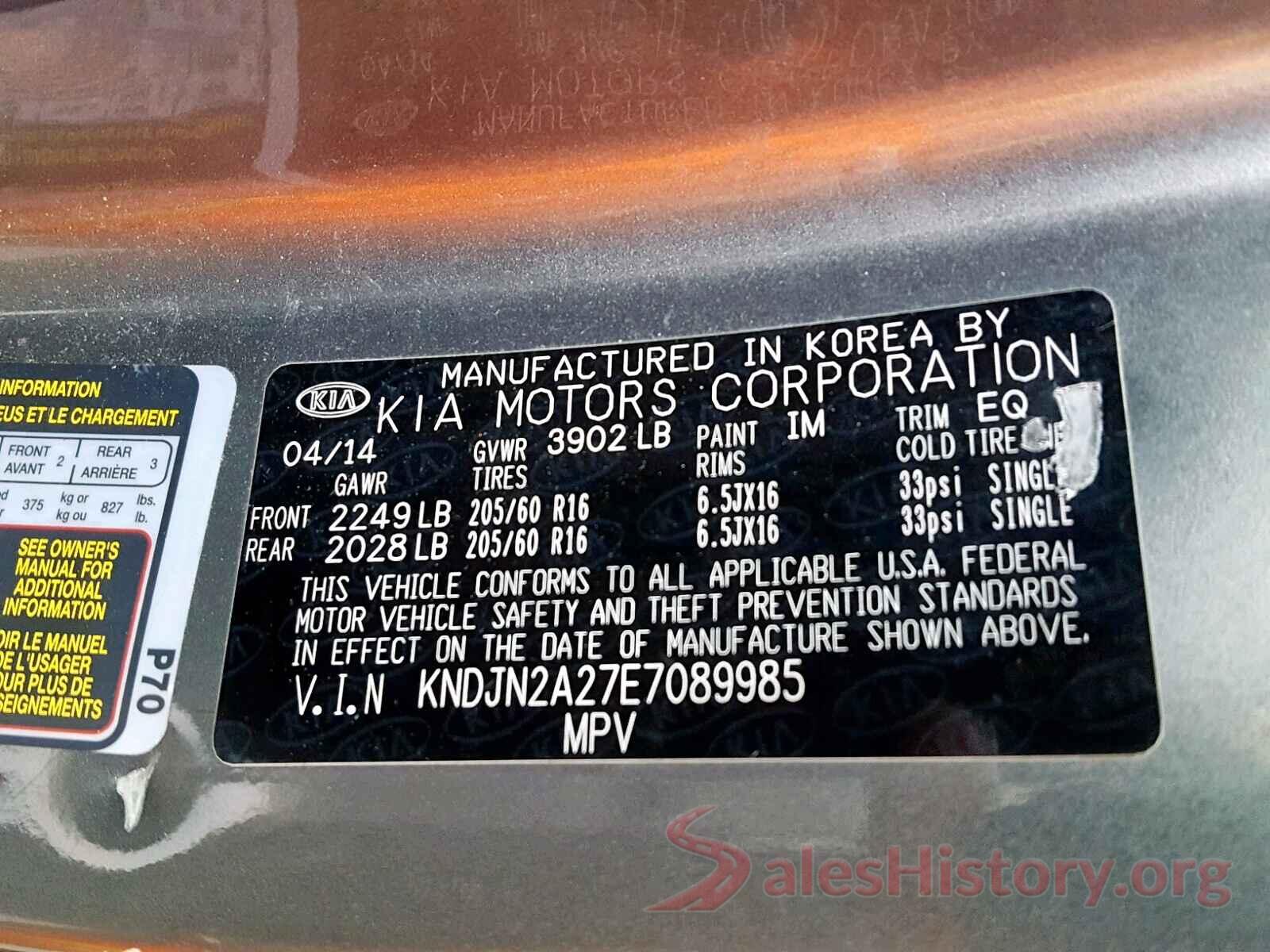 JM3TCADY2L0404102 2014 KIA SOUL