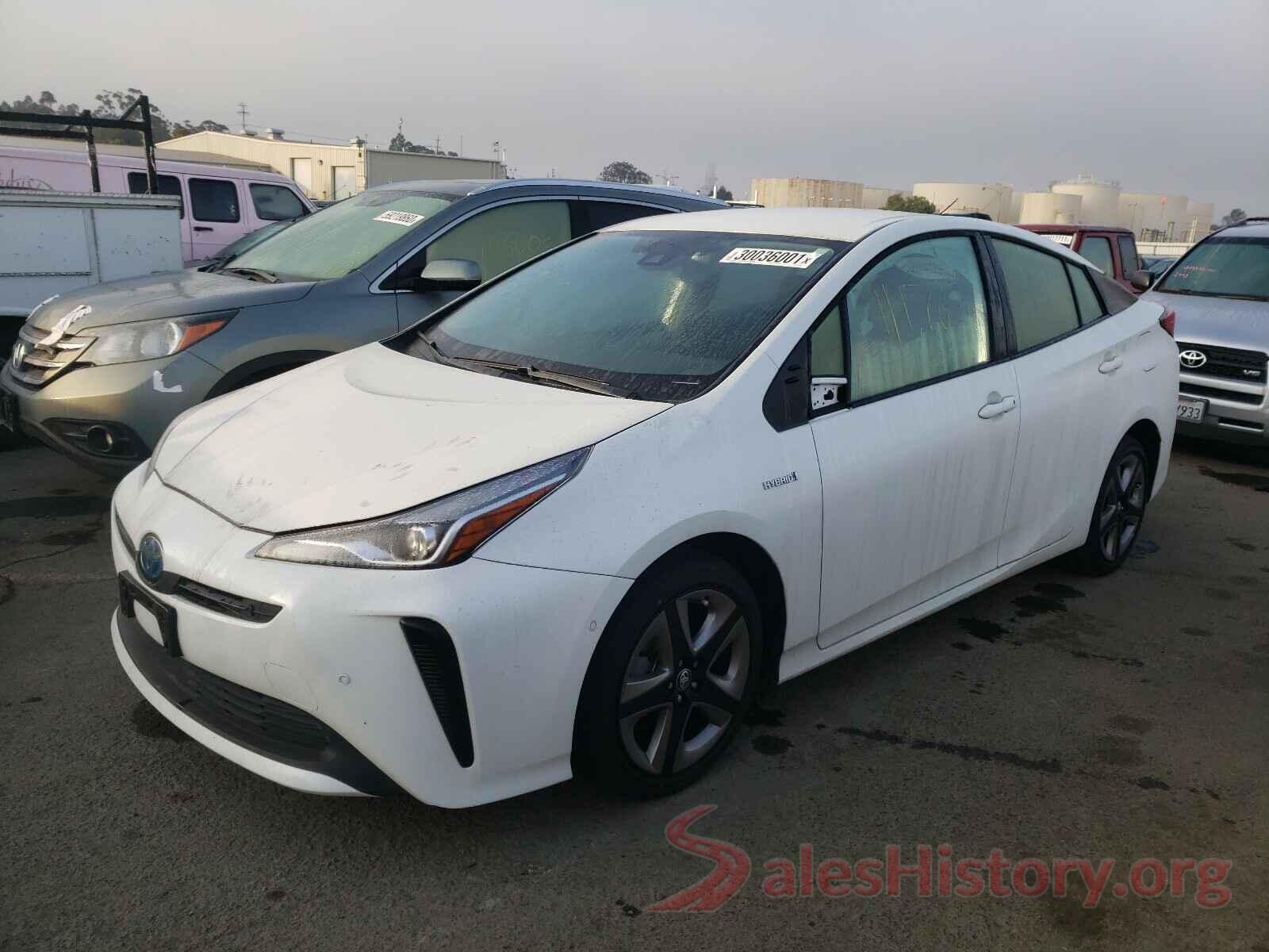 JTDKARFU0K3073603 2019 TOYOTA PRIUS