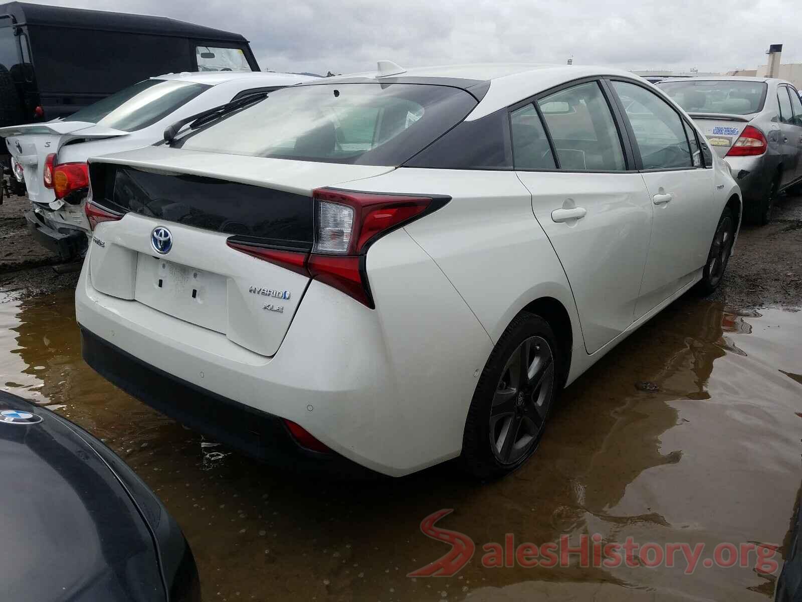 JTDKARFU0K3073603 2019 TOYOTA PRIUS