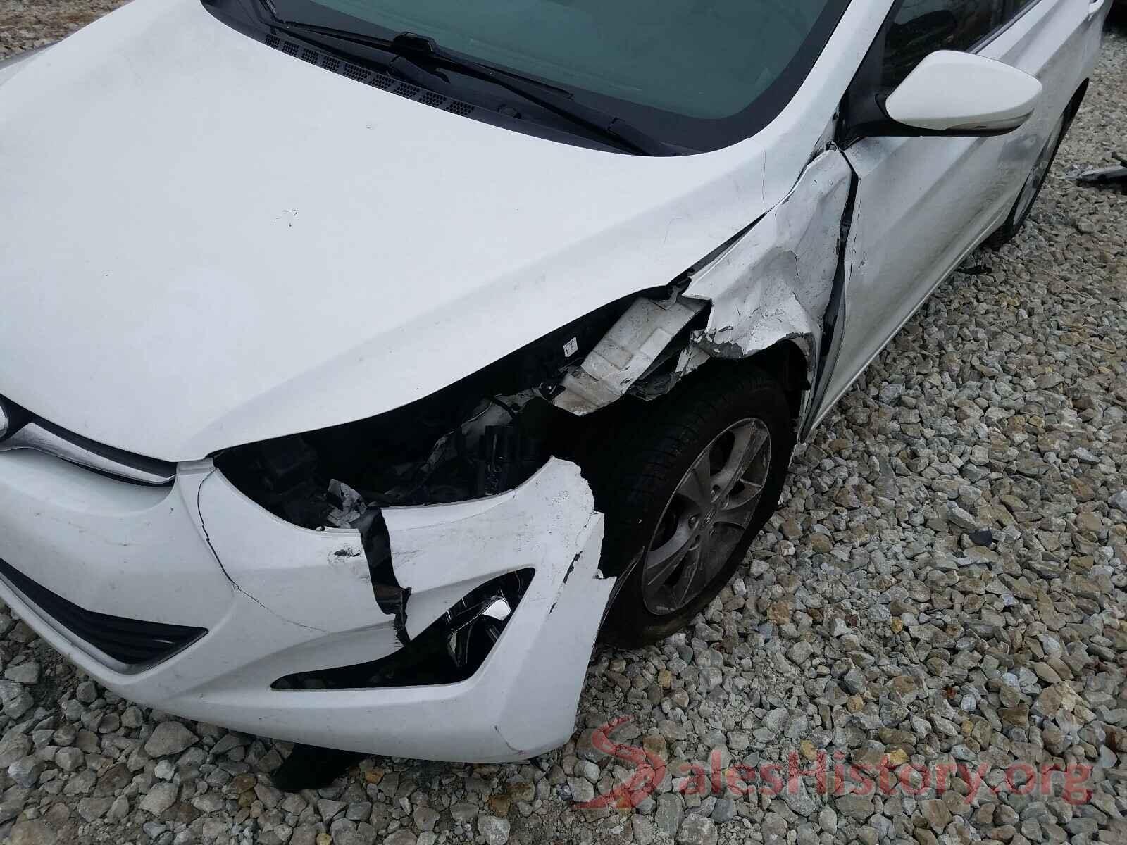 5NPDH4AE3GH755734 2016 HYUNDAI ELANTRA