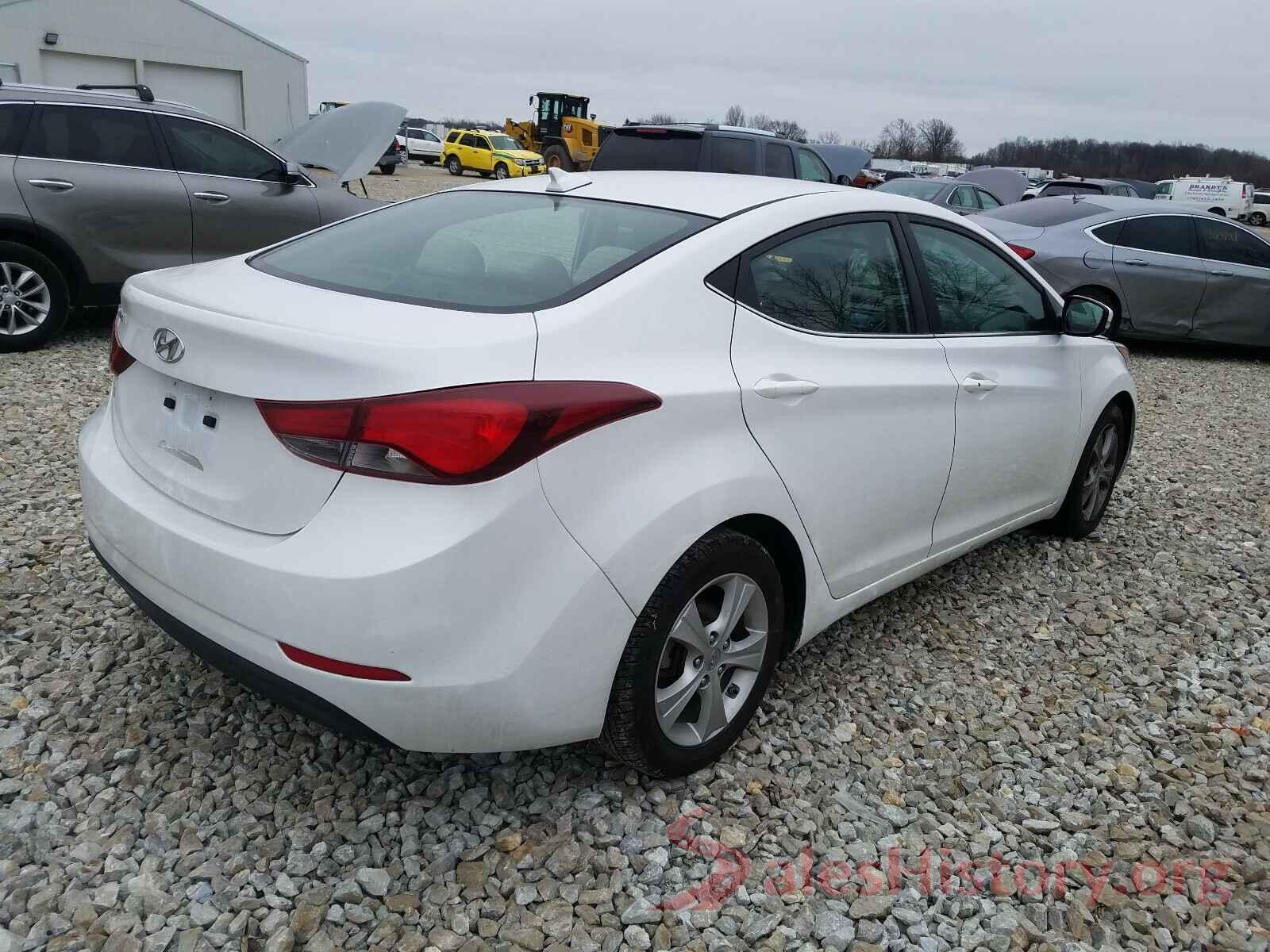 5NPDH4AE3GH755734 2016 HYUNDAI ELANTRA