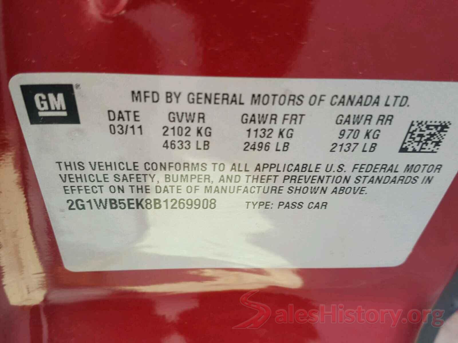 KNDPM3AC7L7721473 2011 CHEVROLET IMPALA