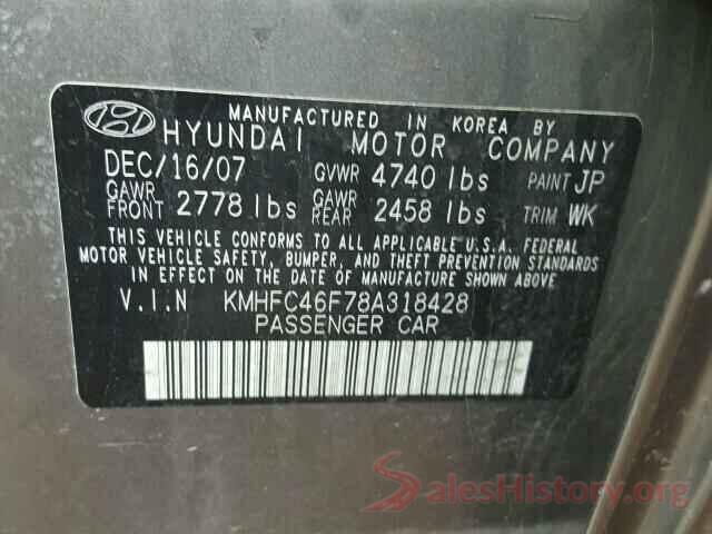 JTEBU5JR7J5569788 2008 HYUNDAI AZERA