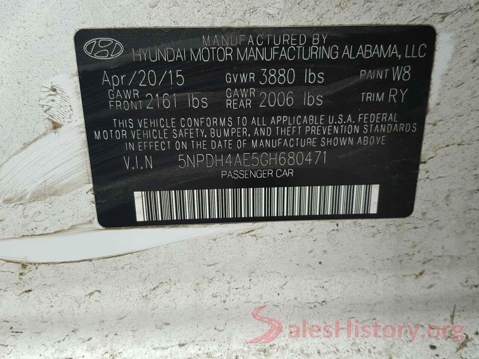 KNDJP3A53K7921473 2016 HYUNDAI ELANTRA