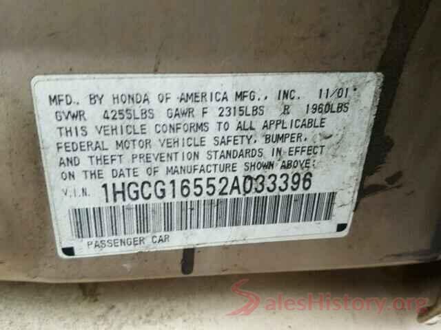 JTMWFREVXGJ068201 2002 HONDA ACCORD