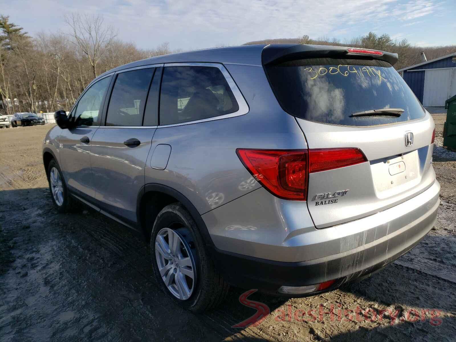 5FNYF6H19HB080302 2017 HONDA PILOT